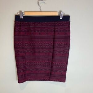 Sanctuary NWT Black & Red Pattern Mini Skirt Size XL